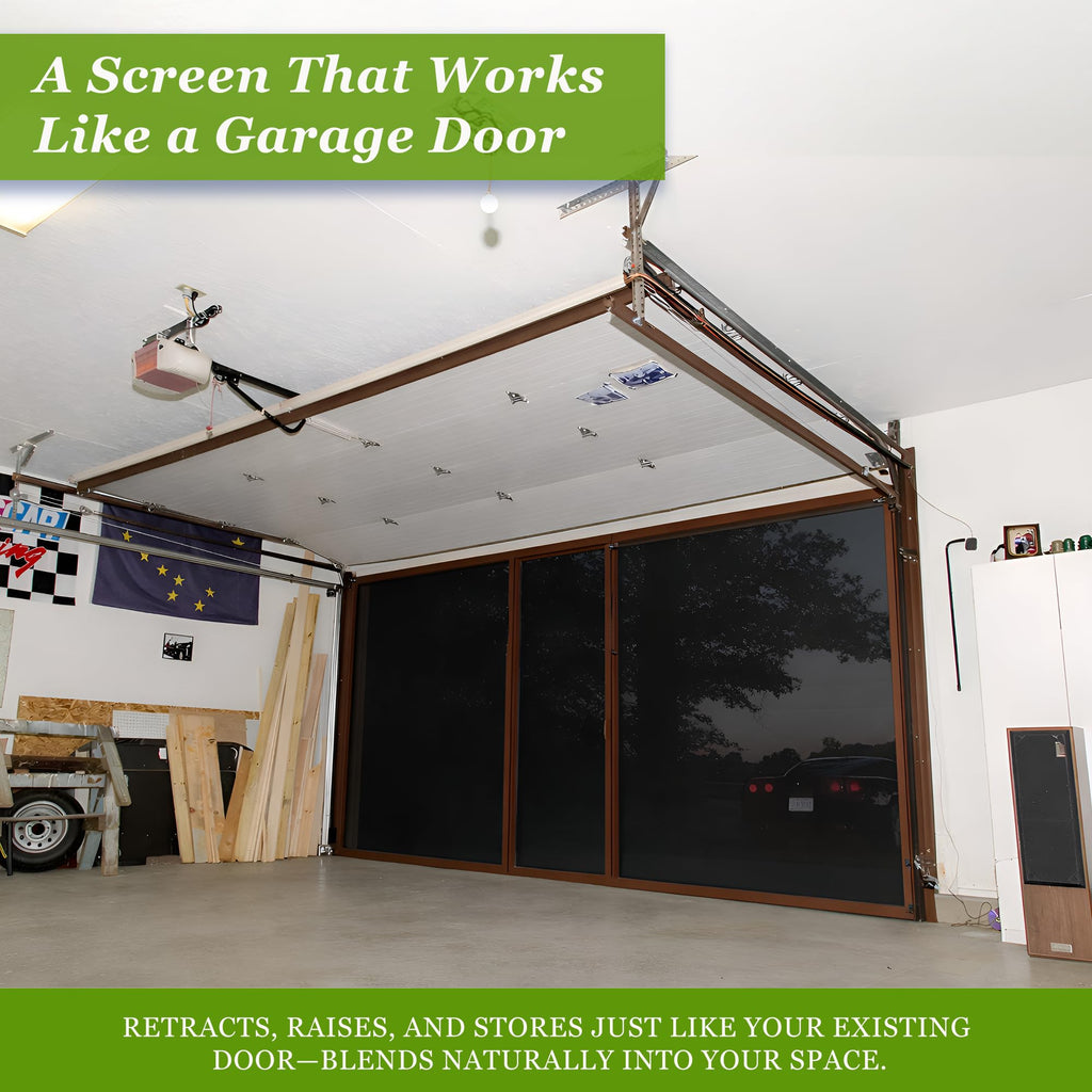 Garage Screen - Retractable Mesh Door