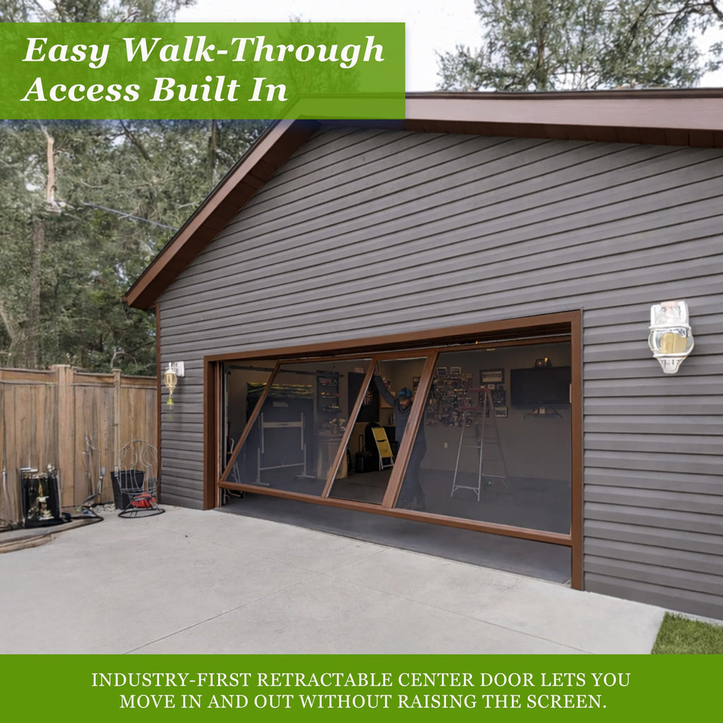 Garage Screen - Retractable Mesh Door