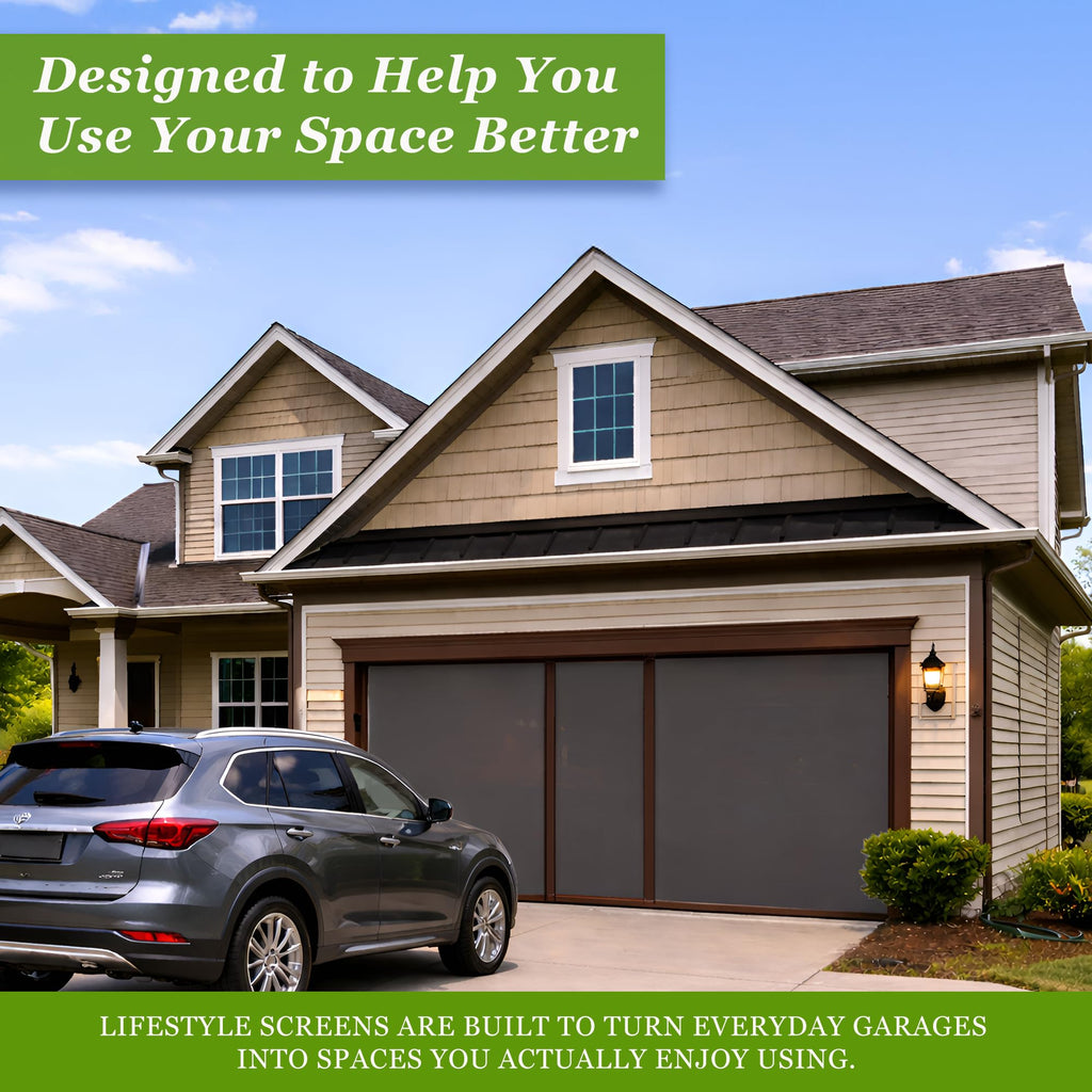 Garage Screen - Retractable Mesh Door