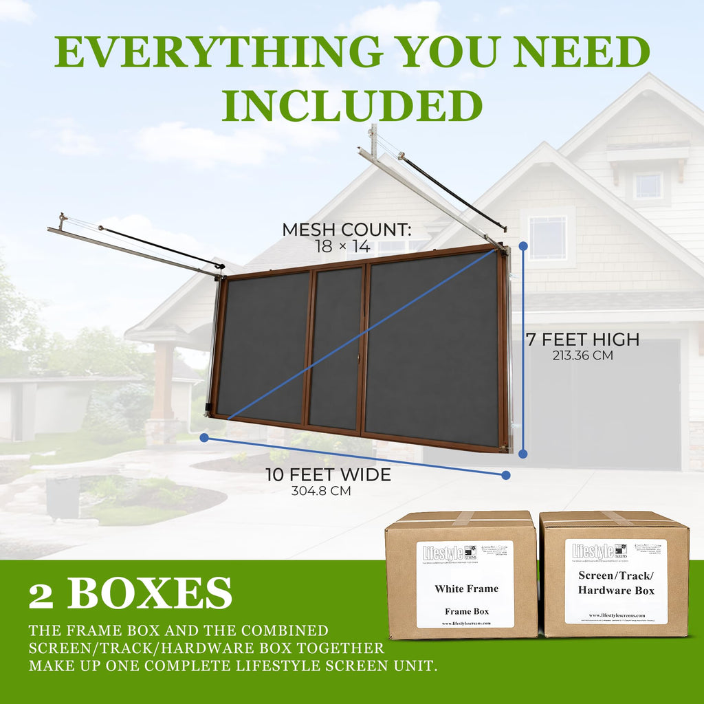 Garage Screen - Retractable Mesh Door