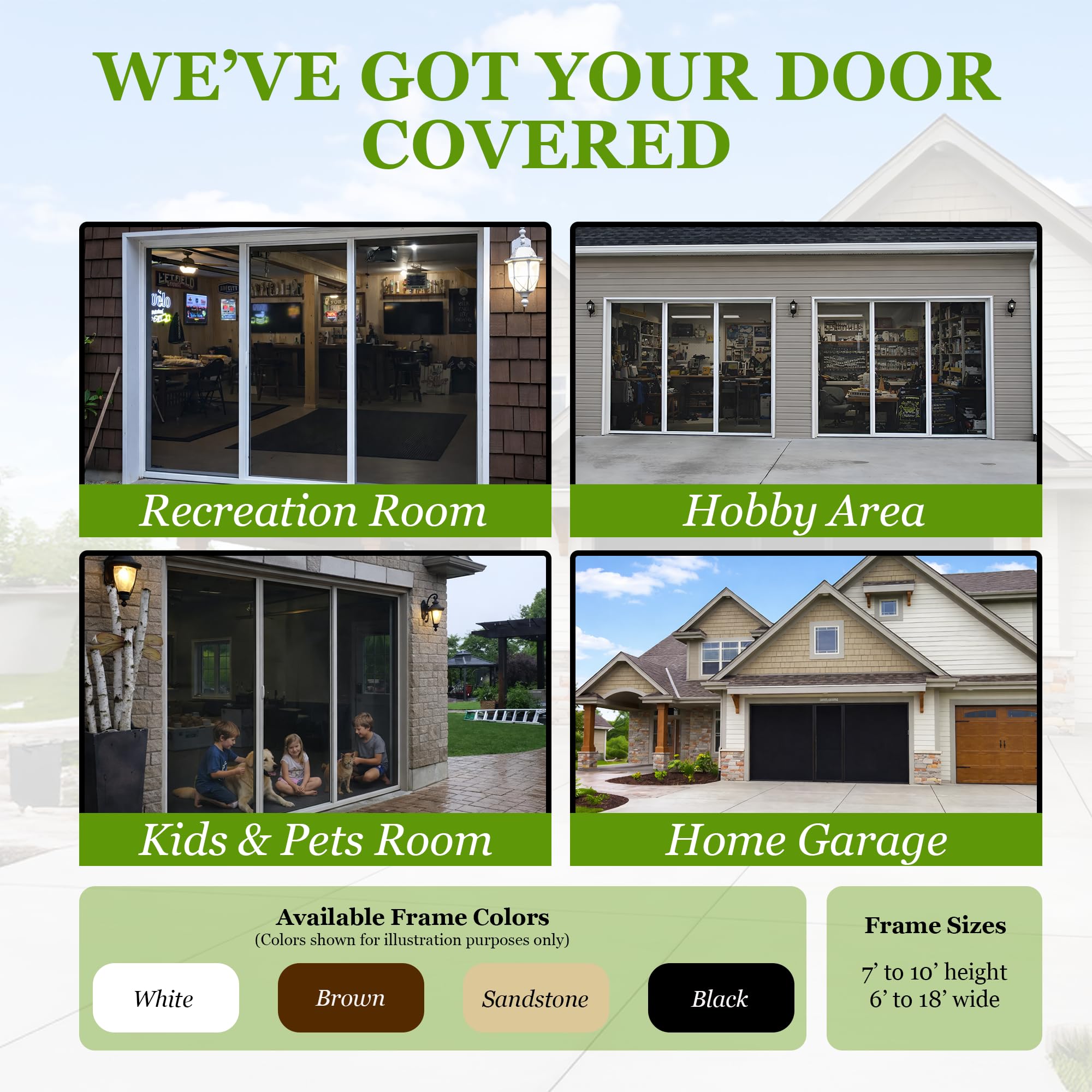 Garage Screen - Retractable Mesh Door